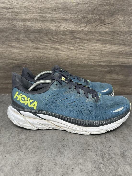 HOKA Clifton 8 Running Shoes Mens Size 11 Blue Green One One main image 8